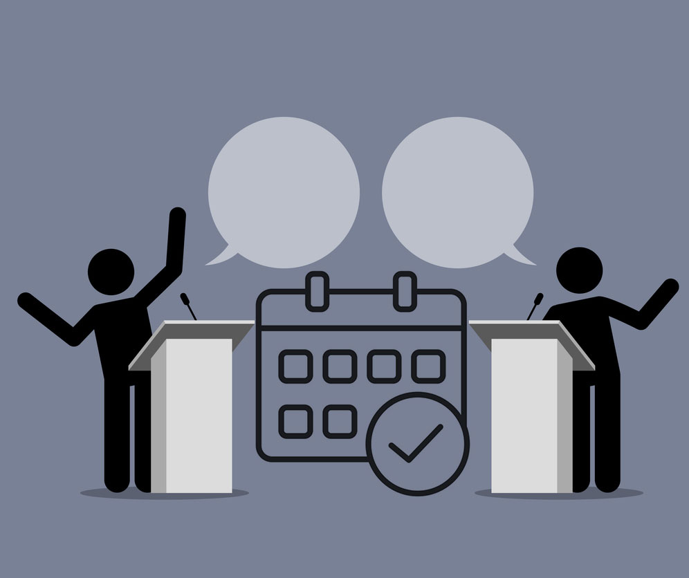 Political Debates Scheduled for August 23-26 and 28
