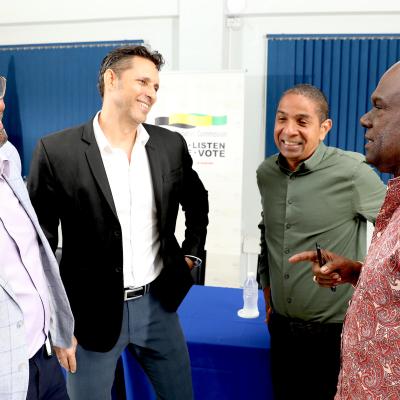 L R Michael Mcmorrise Vice Chairman Jdc Brian Schmidt Chairman Jdc. Delroy Wi